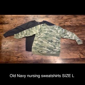 Nursing/Breastfeeding Sweatshirts SIZE LARGE